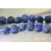 256-1080 Blue Agate <br>15mm Carved Coin