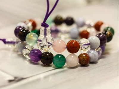 Mixed Stone 8mm Power Beads Bracelet