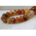 265-1094 Natural Carnelian <br>16mm Faceted Rondell