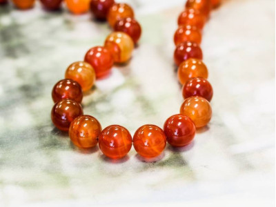 Natural Carnelian 14mm Round