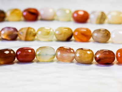 Natural Carnelian 12x16 Faceted Barrel Oval