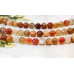 265-1302 Natural Carnelian <br>10mm S-Corrugated Round