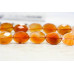 265-1371 Natural Carnelian <br>15x20 Faceted Flat Oval