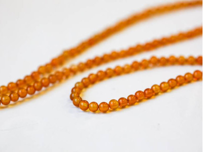 Natural Carnelian 3mm Round