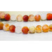 265-1798 Natural Carnelian <br>12mm Carved Round