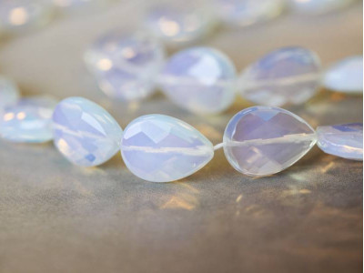 Opalite 15x20 Faceted Flat Pear