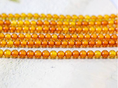 Amber 4mm Round