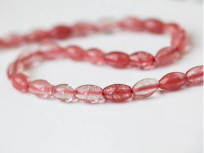 Cherry Quartz 6x9 Oval Rice