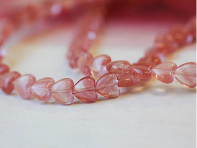 Cherry Quartz 8mm Heart