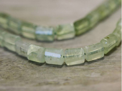 Green Tourmalinated Quartz 8x10 Strip-faceted Oval Tube