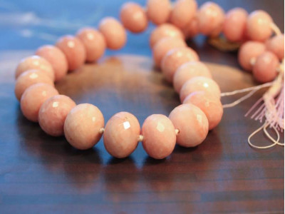 Pink Opal 16-22x Faceted Rondell