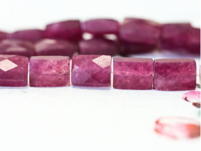 Purple Jade 7x10 Faceted Flat Rectangle