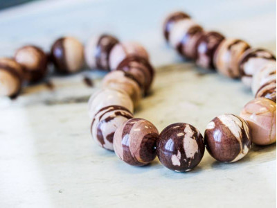 Brown Zebra Jasper 20mm Round