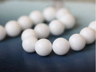 White Jade 16mm Round