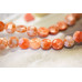 307-1002 Orange Calcite <br>10mm Faceted Coin