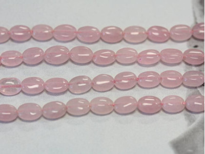 Pink Jade 5x7 Flat Oval