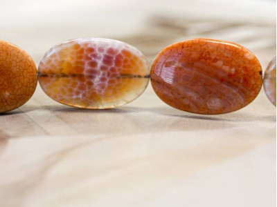 Crab Fire Agate 22x30 Flat Oval