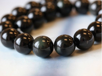 Black Obsidian 20mm Round