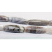 358-0006 Flower Agate <br>10x30 Ridged Flat Oval