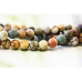 398-0023 Matte Cherry Creek Jasper <br>7mm Round