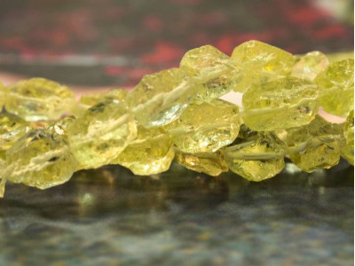 Lemon Quartz 10-12x Hammer Cut